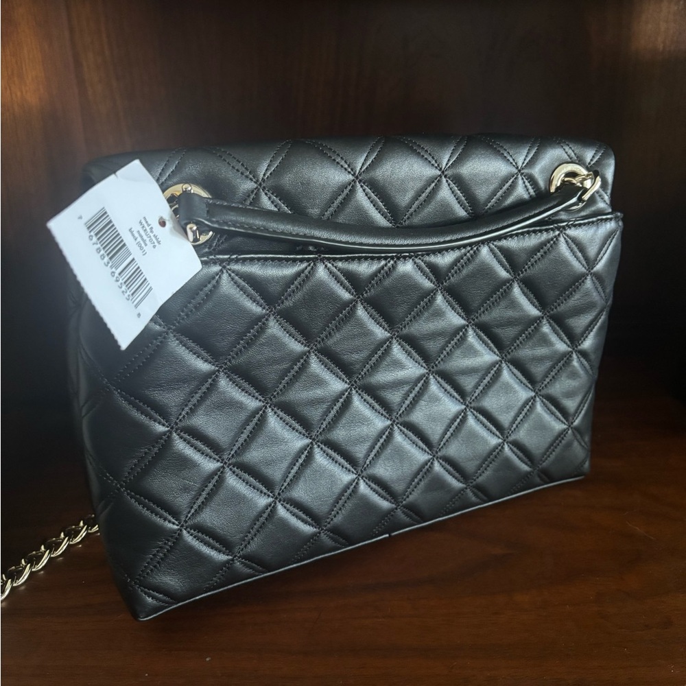 Kate Spade ♠️ Natalia Medium Flap Shoulder Bag in Black - Picture 4 of 5